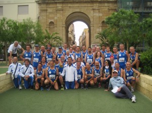 Atleti Polisportiva Marsala Doc davanti Porta Nuova