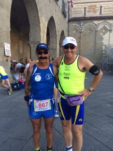 - Atletica - Michele D'Errico (a sinistra) con l'amico runner mazarese Salvo Piccione