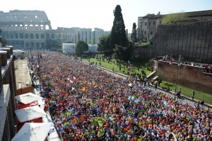 partenza maratona di roma