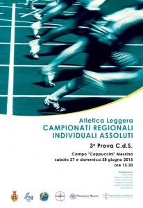 Locandina CAMPIONATI REGIONALI INDIVIDUALI ASSOLUTI 27-28 giugno Messina