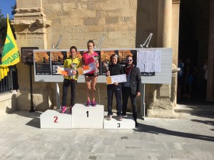Maratona 2016 il podio della maratona femminile