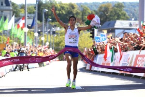Meucci sul traguardo degli Europei 2014
