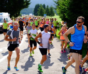 Cansiglio Run_Il gruppo dopo la partenza