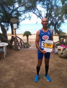 Atl. - Pietro Paladino al termine della Maratona alla Filippide